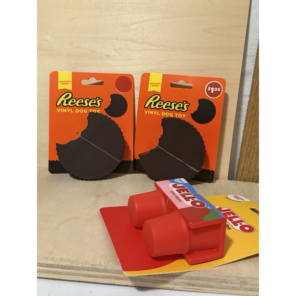 Reese's And jello Dog Toy Lot Of 3